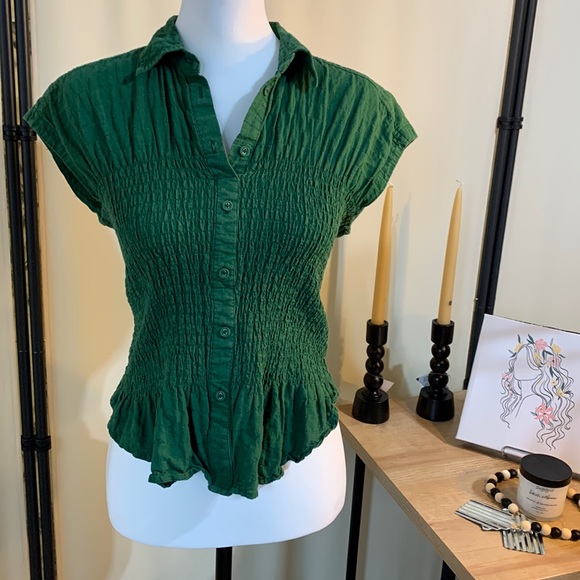 Mauve Tops - Anthropologie Bellamy Button down by Maeve size XS